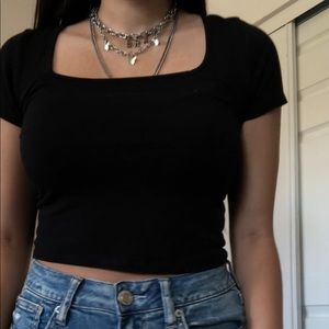 black crop top